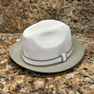 Bailey Of Hollywood Fedora White / Tan / Grey Men's Size XL